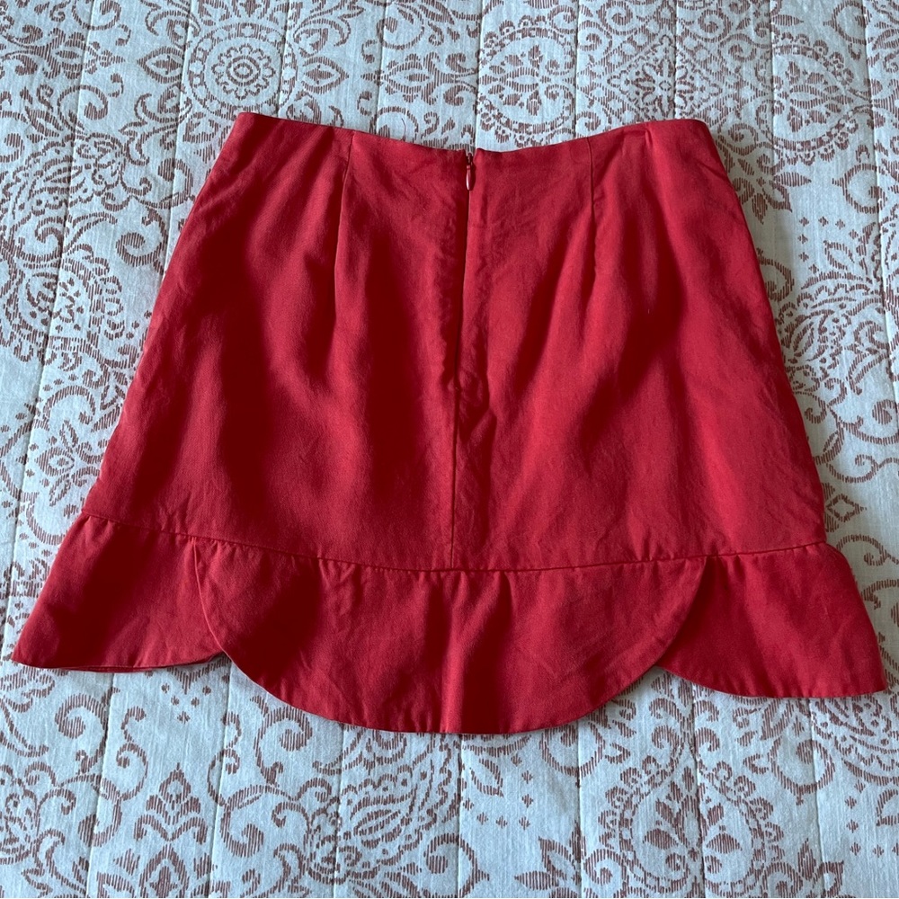 Red Mini Skirt